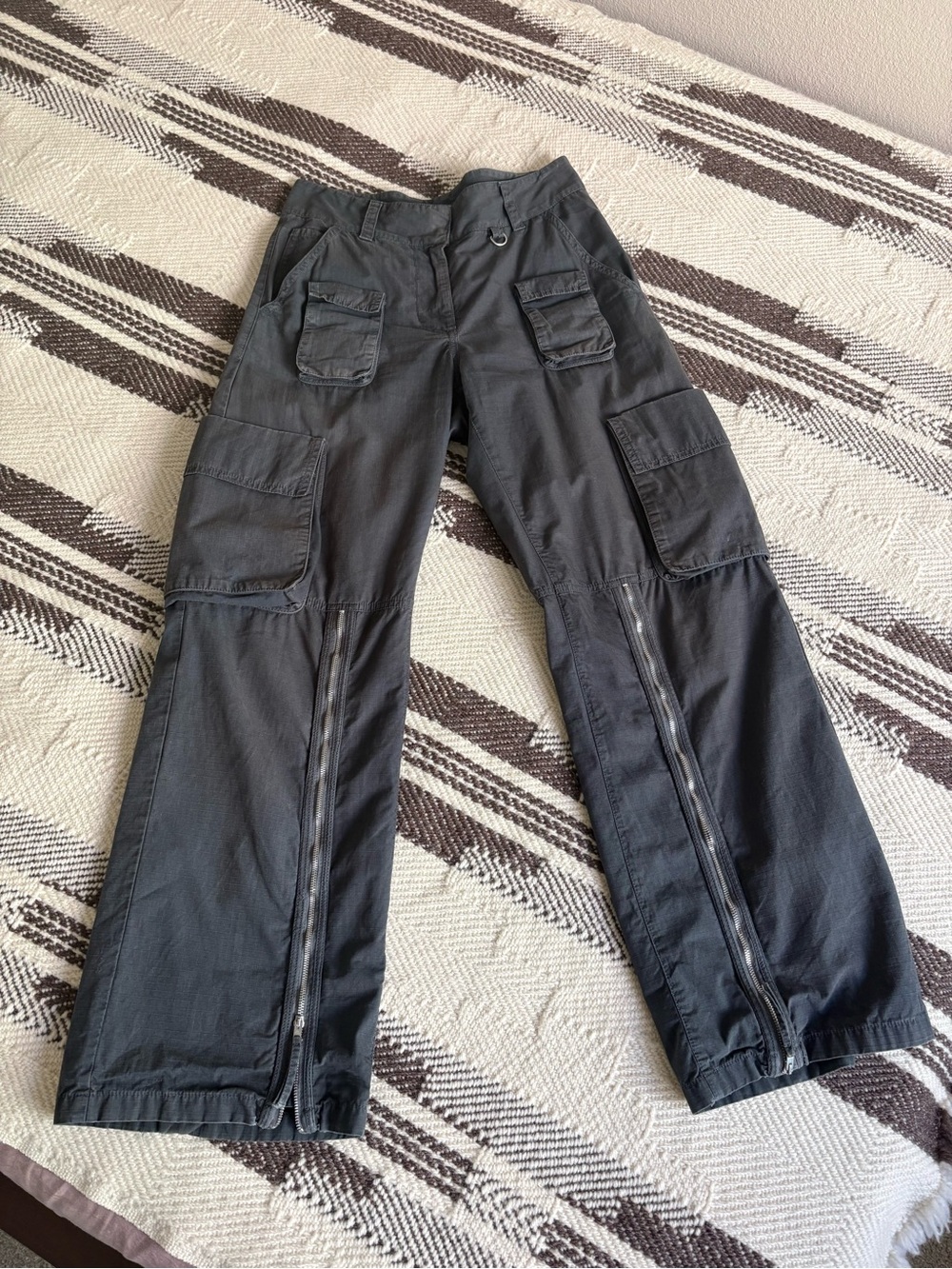 Acne Studios Zip Detail Cargo Pants - Picture 13 of 14
